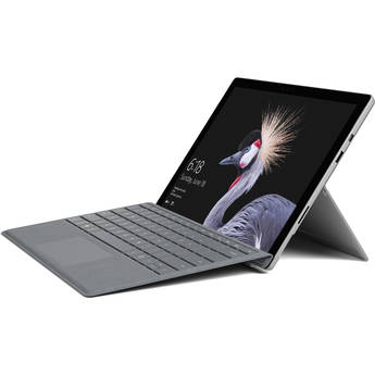 Microsoft Surface Pro 12.3" 128GB Multi-Touch Tablet with Platinum Signature Type Cover (2017, Wi-Fi Only, Silver)