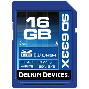 Delkin devices 16GB Elite UHS-I SDHC Memory Card (Class 10 / U3)