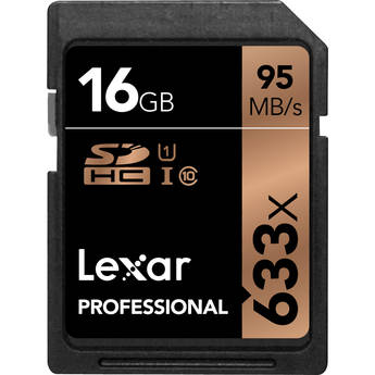 Lexar 16GB Professional UHS-I SDHC Memory Card (U1)