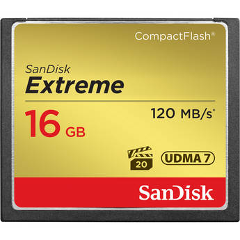 Sandisk 16 GB Extreme CompactFlash Memory Card