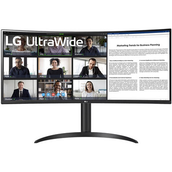 LG UltraWide BR55QC-B 34" QHD Curved Monitor — thumbnail 3