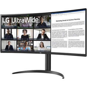 LG UltraWide BR55QC-B 34" QHD Curved Monitor — thumbnail 4