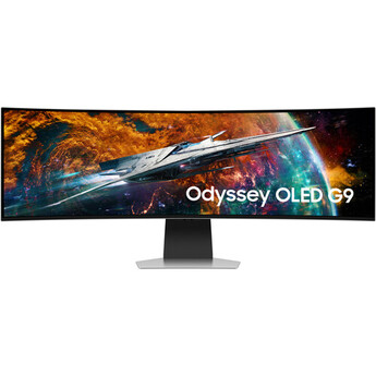 Samsung Odyssey OLED G9 49" 1440p HDR 240 Hz Curved Ultrawide Gaming Monitor (Silver)