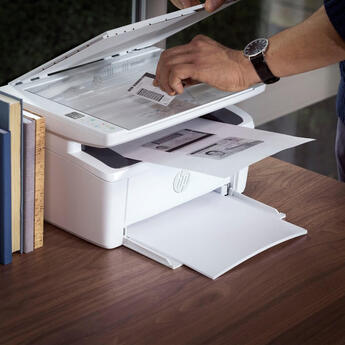 HP LaserJet Wireless Black and White Laser Printer - White — thumbnail 10