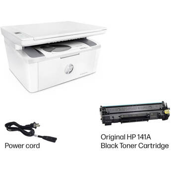 HP LaserJet Wireless Black and White Laser Printer - White — thumbnail 8