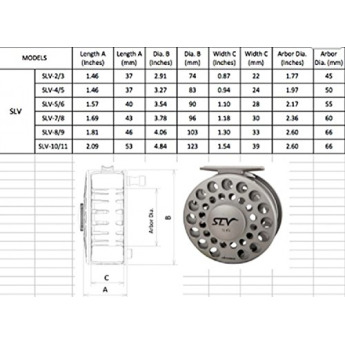Okuma SLV Fly Reel 1RB 8/9Wt WF8 150/30Lb Backing, SLV89