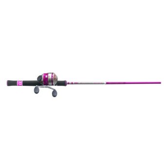 ZEBCO 33 Authentic Spincast Fishing Rod and Reel Combo 60 ME Pink, 33L602M