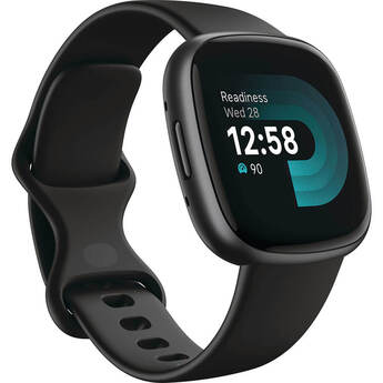 Fitbit Versa 4 Fitness Smartwatch - Black Graphite — thumbnail 2