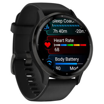 Garmin Venu 3 Smartwatch - Slate Stainless Bezel with Black Case — thumbnail 3