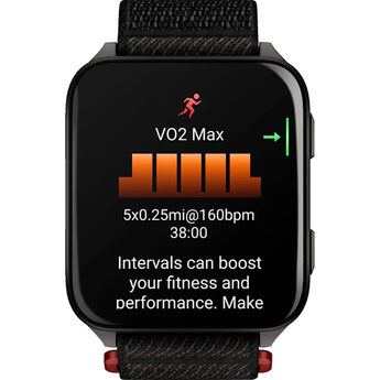 Venu® X1 Black with Slate Titanium Case Back and Black ComfortFit Nylon Band — thumbnail 4