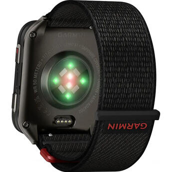 Venu® X1 Black with Slate Titanium Case Back and Black ComfortFit Nylon Band — thumbnail 6