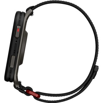 Venu® X1 Black with Slate Titanium Case Back and Black ComfortFit Nylon Band — thumbnail 8