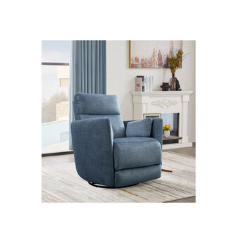 Capri Swivel Recliner - Ocean Blue — thumbnail 2