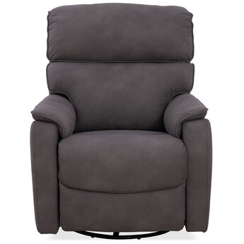 Louie Swivel Glider Recliner - Charcoal