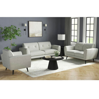 Sonata Chair in Palmer smoke with Black Wooden Legs — thumbnail 2