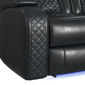Carlo Power Recliner with Power Headrest and LED Lighting — thumbnail 6