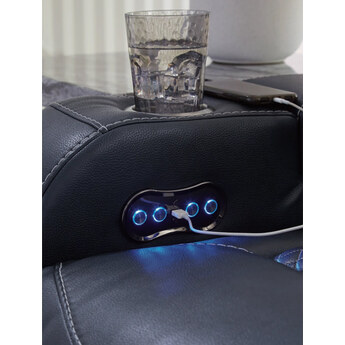 Axil Dual Power Recliner - Sapphire — thumbnail 3