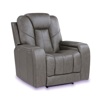 Daniel Triple Power Home Theater Leather Recliner — thumbnail 2