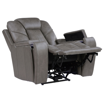 Daniel Triple Power Home Theater Leather Recliner — thumbnail 4