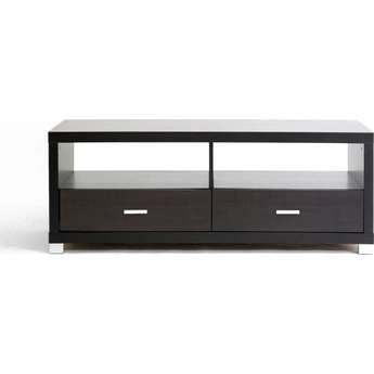 Baxton Studio Derwent Dark Brown Coffee Table with Drawers 64 3819