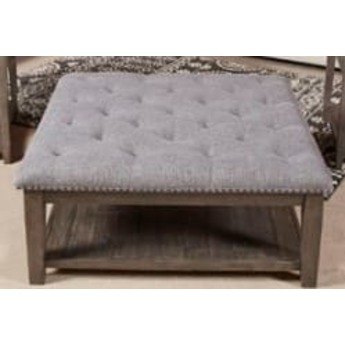 Signature Design By Ashley Borlofield Linen Ottoman Cocktail Table