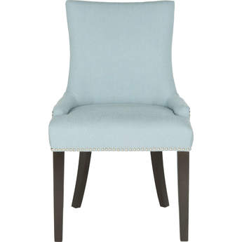 Safavieh Lester Awning Stripe Dining Chair with Silver Nailhead Detail - Set of 2
