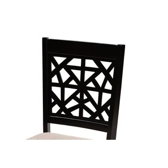 Baxton studio alicesanddarkbrown5pcdiningset 6