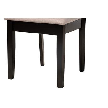 Baxton studio alicesanddarkbrown5pcdiningset 7