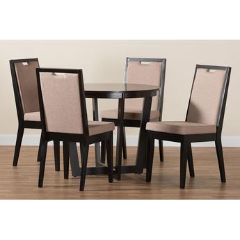Baxton studio anasanddarkbrown5pcdiningset 10