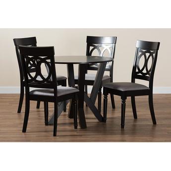Baxton studio angiegreydarkbrown5pcdiningset 10