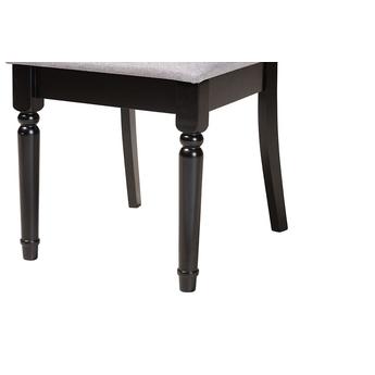Baxton studio angiegreydarkbrown5pcdiningset 7