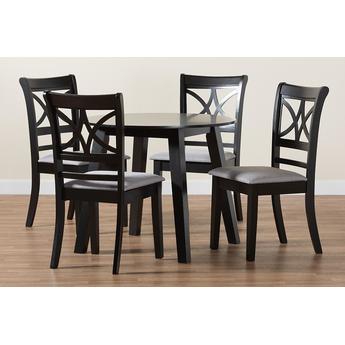 Baxton studio brookegreydarkbrown5pcdiningset 10