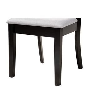 Baxton studio brookegreydarkbrown5pcdiningset 7
