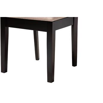 Baxton studio eviesanddarkbrown5pcdiningset 7