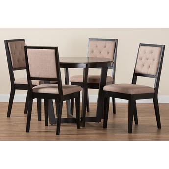 Baxton studio kalasanddarkbrown5pcdiningset 10