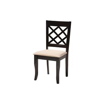 Baxton studio lexisanddarkbrown5pcdiningset 3