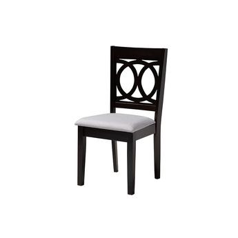 Baxton studio louisagreydarkbrown5pcdiningset 3