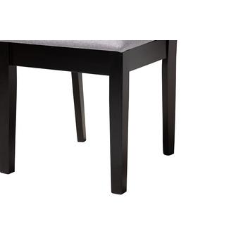 Baxton studio louisagreydarkbrown5pcdiningset 7