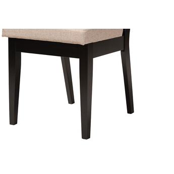 Baxton studio niasanddarkbrown5pcdiningset 7