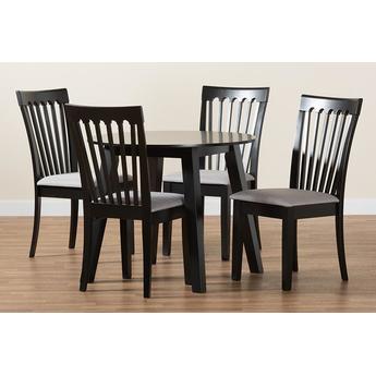 Baxton studio ninagreydarkbrown5pcdiningset 10