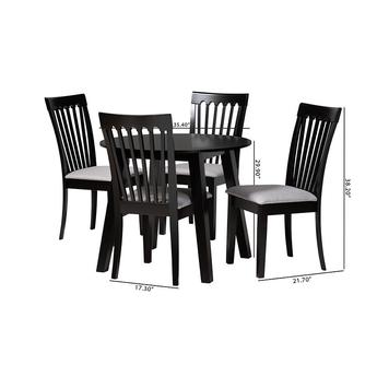 Baxton studio ninagreydarkbrown5pcdiningset 11