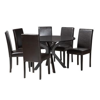 Baxton studio pinardarkbrown7pcdiningset 1