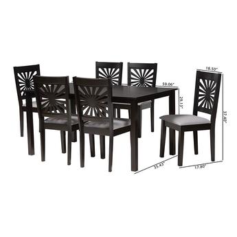 Baxton studio rh386cgreydarkbrown7pcdiningset 11