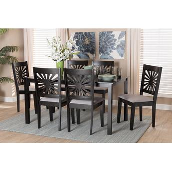 Baxton studio rh386cgreydarkbrown7pcdiningset 2