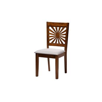 Baxton studio rh386cgreywalnut5pcdiningset 3