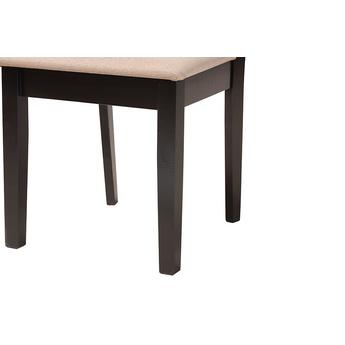 Baxton studio rh386csanddarkbrown5pcdiningset 7