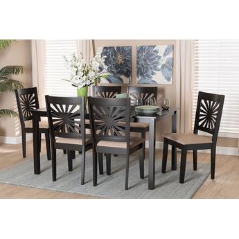 Baxton studio rh386csanddarkbrown7pcdiningset 2
