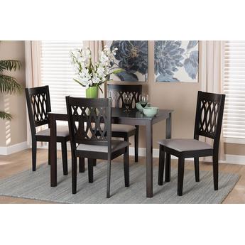 Baxton studio rh388cgreydarkbrown5pcdiningset 2