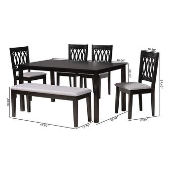 Baxton studio rh388cgreydarkbrown6pcdiningset 12