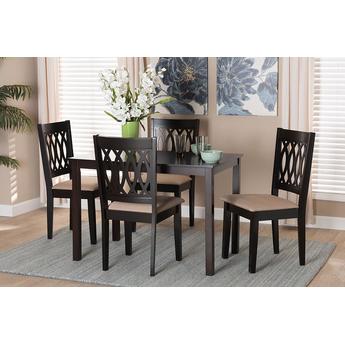 Baxton studio rh388csanddarkbrown5pcdiningset 2